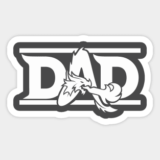 DND Dad Logo (W) Sticker